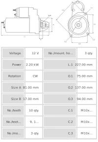 Motor de arranque S5106