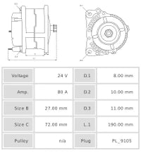 Cargar imagen en el visor de la galería, ALTERNADOR NUEVO A0307