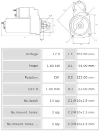 Motor de arranque S3242S