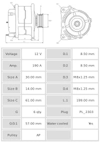 ALTERNADOR NUEVO A2074S