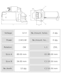 Motor de arranque S5242S