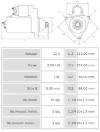 Motor de arranque S6178