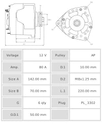 ALTERNQDOR NUEVO A6615S