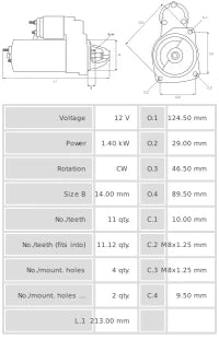 Motor de Arranque S3016