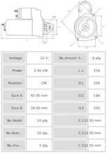 Cargar imagen en el visor de la galería, Motor de arranque S4018
