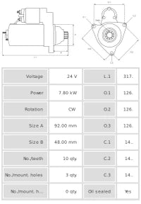Motor de arranque S9403S