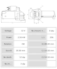 Motor de arranque S0744S