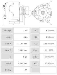 ALTERNADOR NUEVO A0098
