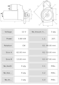 Motor de arranque S4033