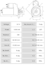 Cargar imagen en el visor de la galería, Motor de arranque S4033
