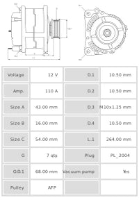 ALTERNADOR NUEVO A9019