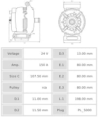 ALTERNADOR NUEVO A0582S