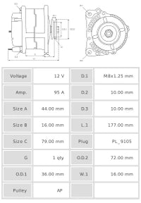 ALTERNADOR NUEVO A9152S