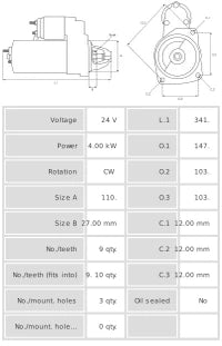 Motor de arranque S0118