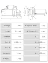 Cargar imagen en el visor de la galería, Motor de arranque S5125
