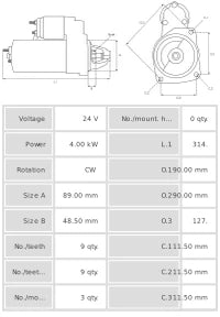 Motor de Arranque S0037