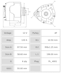 ALTERNADOR NUEVO A6029