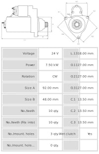 Motor de arranque S6090