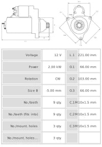 Motor de arranque S6140