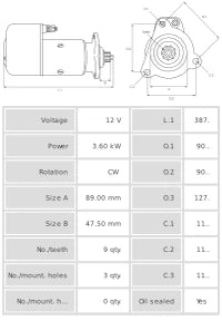 Motor de arranque S0740S