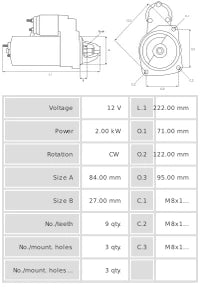 Motor de arranque S5266S