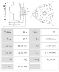 ALTERNADOR NUEVO A4061