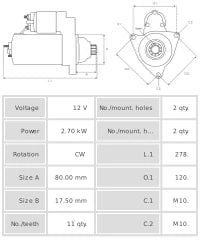 Motor de arranque S6264S