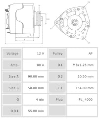 ALTERNADOR NUEVO A6448S