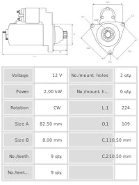 Motor de arranque S2046