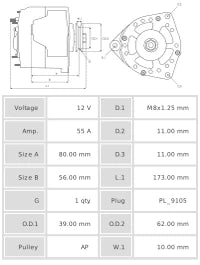 ALTERNADOR NUEVO A0092