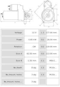 Motor de arranque S5176