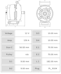 ALTERNADOR NUEVO A0169