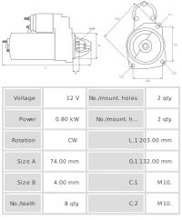 Motor de arranque S6163