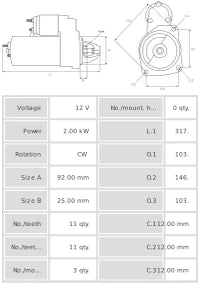 Motor de arranque S4014