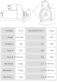 Motor de Arranque S0081