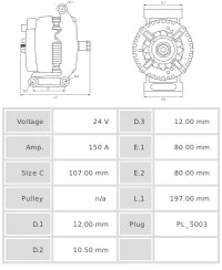 ALTERNADOR NUEVO A0601S