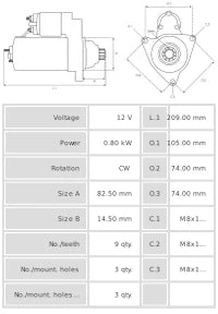 Motor de arranque S0717S