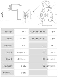 Motor de Arranque S0156