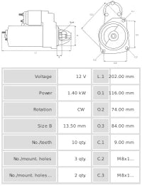 Motor de Arranque S3202PR