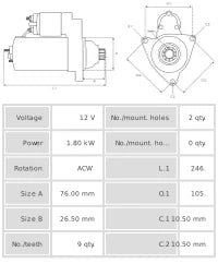 Motor de arranque S0125SR