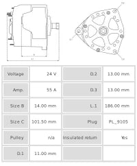 ALTERNADOR NUEVO A3059