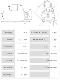 Motor de arranque S5296S