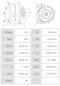 ALTERNADOR NUEVO A5043
