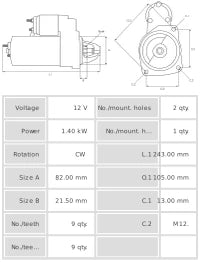 Motor de Arranque S0015