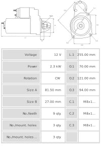 Motor de Arranque S0099