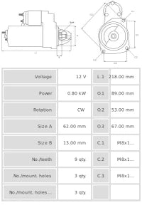Motor de arranque S4033PR