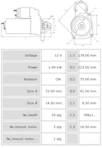 Motor de arranque S6236S