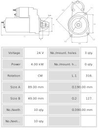 Motor de arranque S0235