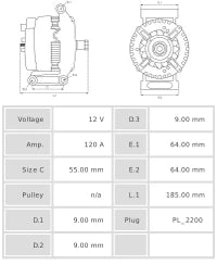 ALTERNADOR NUEVO A4071