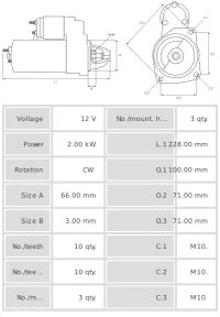 Motor de arranque S5050